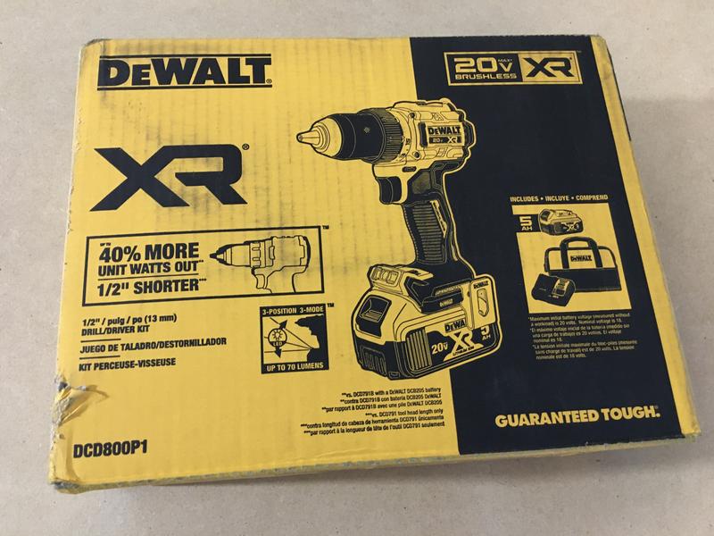 TALADRO ATORNILLADOR 20V MAX + 2 BAT 5AH DEWALT DCD991P2