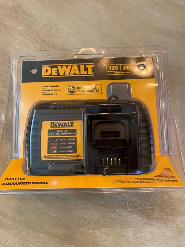 DEWALT 6 Amp Battery Charger DCB1106 - The Home Depot