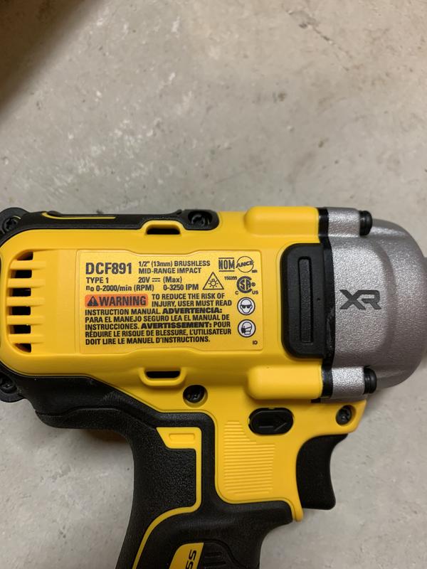 DEWALT XR 20 volt Max Variable Speed Brushless 1 2 in Drive