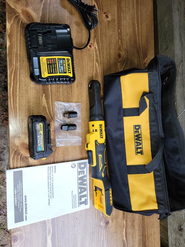  DEWALT 20V MAX Ratchet Set, 3/8 inch, 70 lbs of Torque, Battery  and Storage Bag Included (DCF513D1) : Tools & Home Improvement