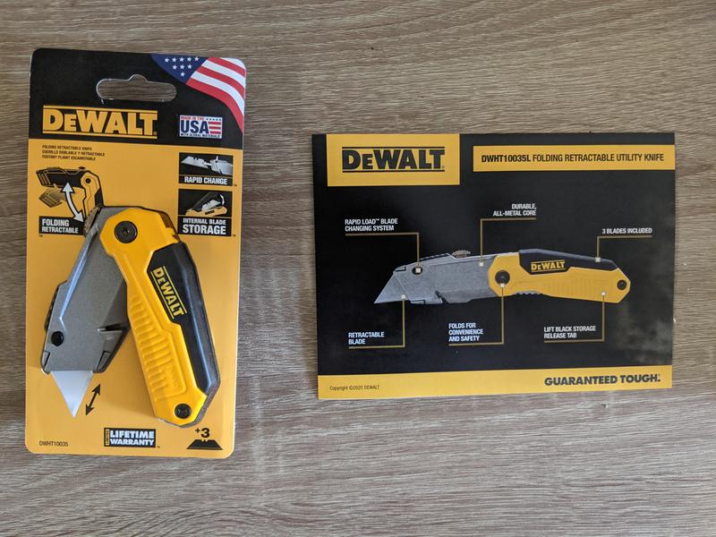 Folding Retractable Utility Knife DEWALT