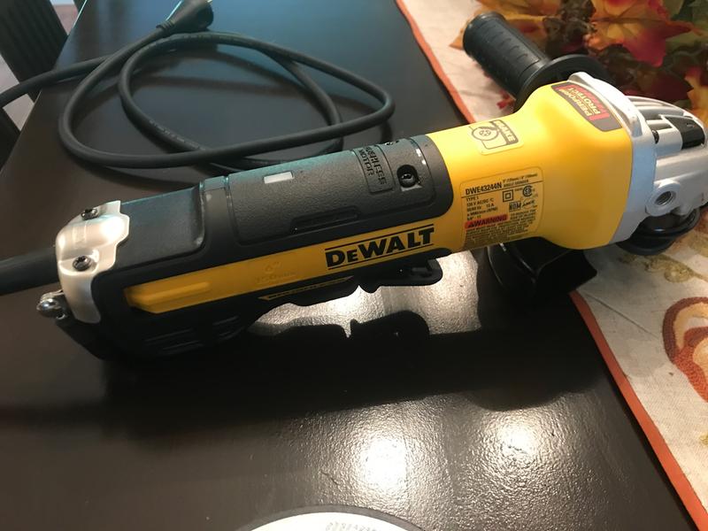 5 in. 6 in. Brushless Paddle Switch Small Angle Grinder with KICKBACK BRAKE DEWALT