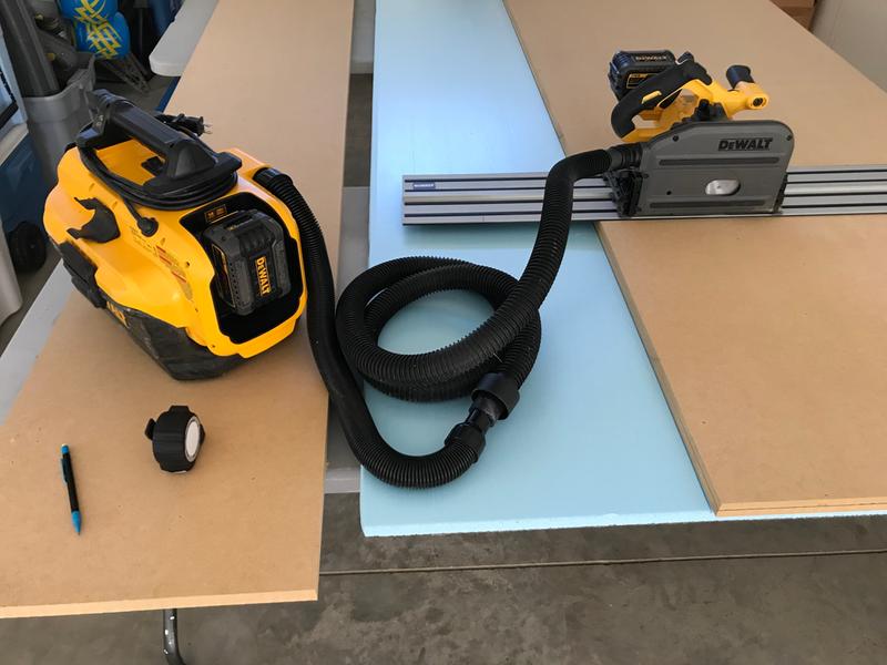 Sierra Inmersión de Riel 6-1/2 60V BRUSHLESS MAX DCS520B Dewalt