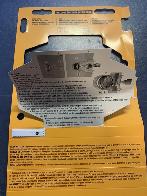 Dewalt door lock installation kit online lowes