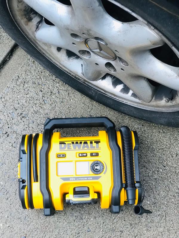 Dewalt portable tire discount inflator