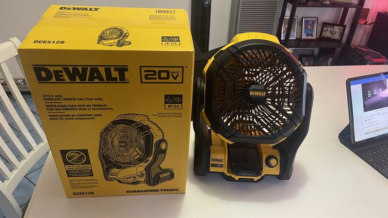 DeWalt DCE512B 20V MAX* Cordless Jobsite Fan