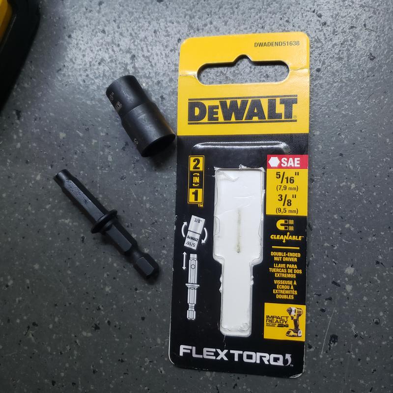 6 DEWALT FLEXTORQ NUT DRIVER - DWADENDEXT-2MM