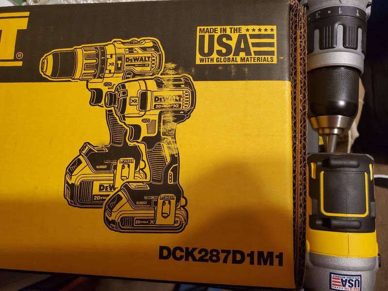 Dewalt 20v max cordless best sale drill combo kit dck287d1m1