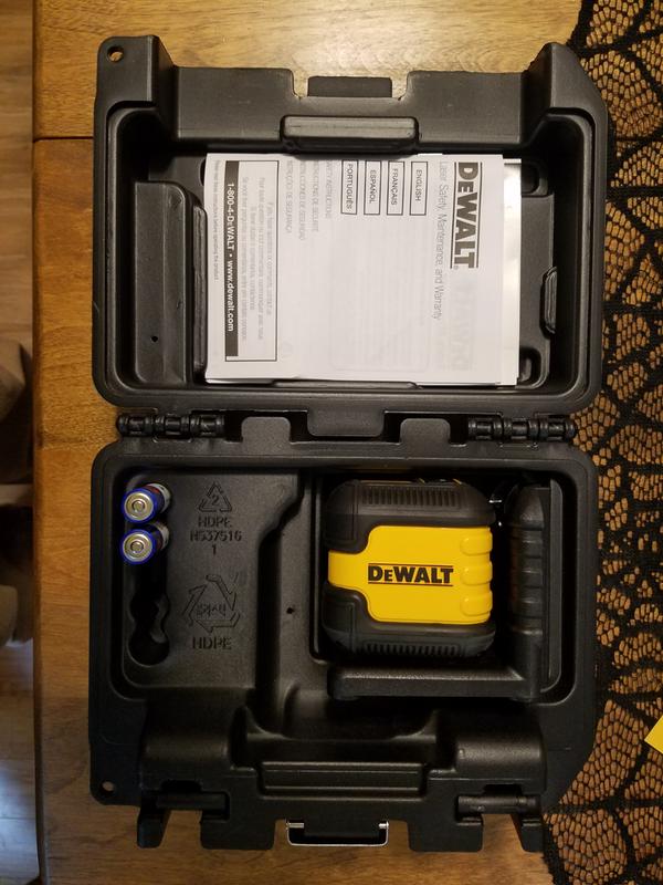 Red Cross Line Laser Level DEWALT