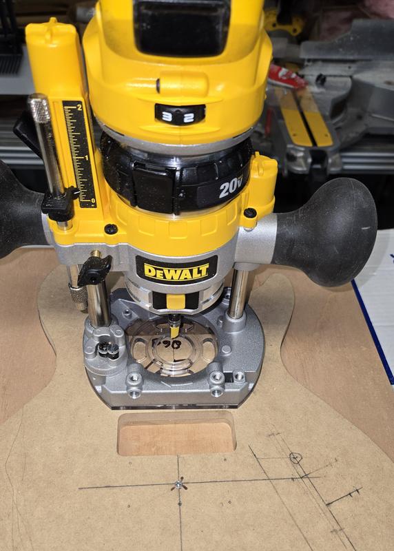 Routing pickup cavity with templat