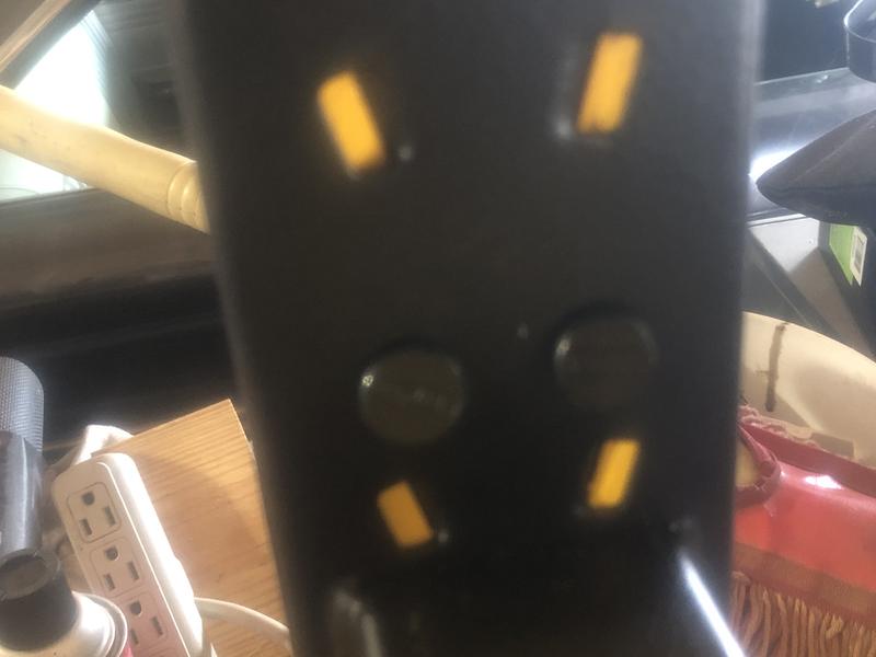 Anti-jump pins two per shelf