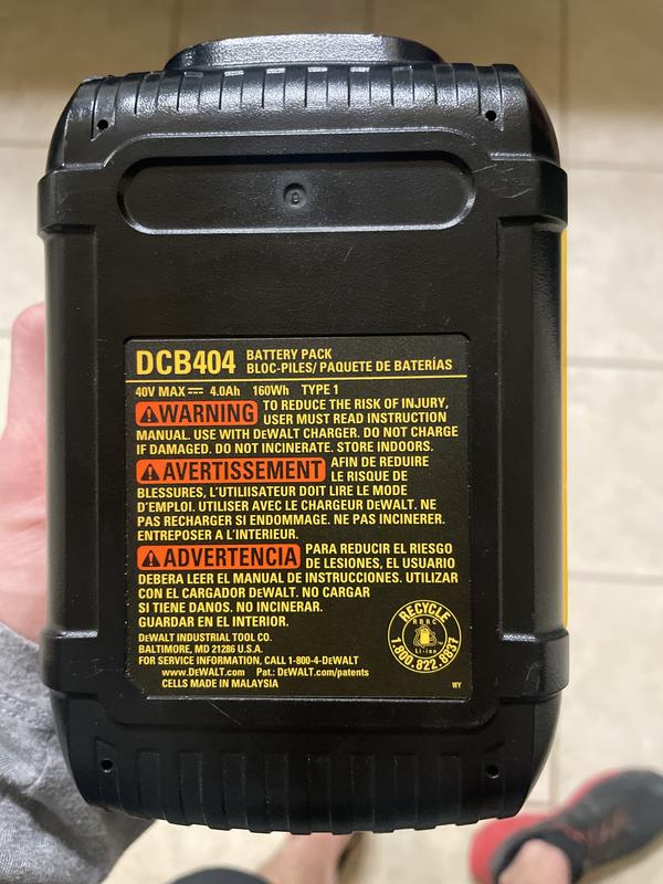 Dewalt 40v battery home depot sale