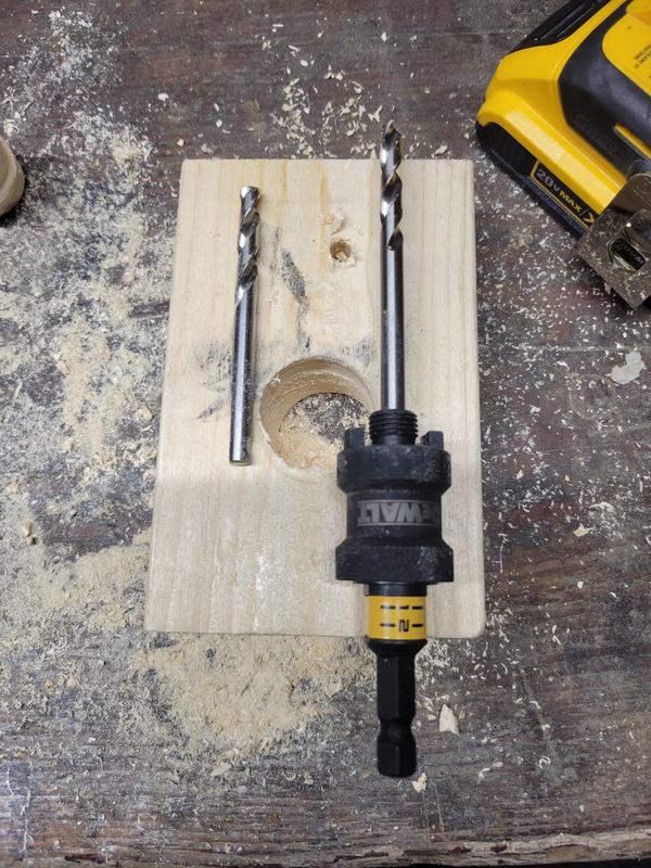 Dewalt hole store saw arbor