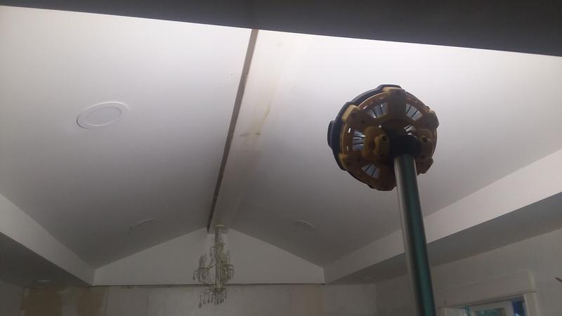 Lighting up a recently vaulted ceiling