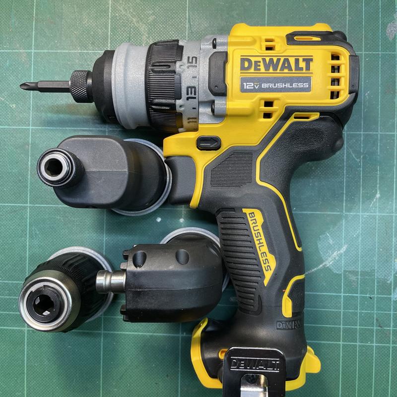 Renaudo.. DEWALT TRAPANO AVVITATORE MULTITESTA A BATTERIA 12V 3,0AH  DCD703L2T-QW