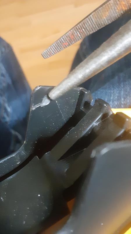 Knob broken off bracket