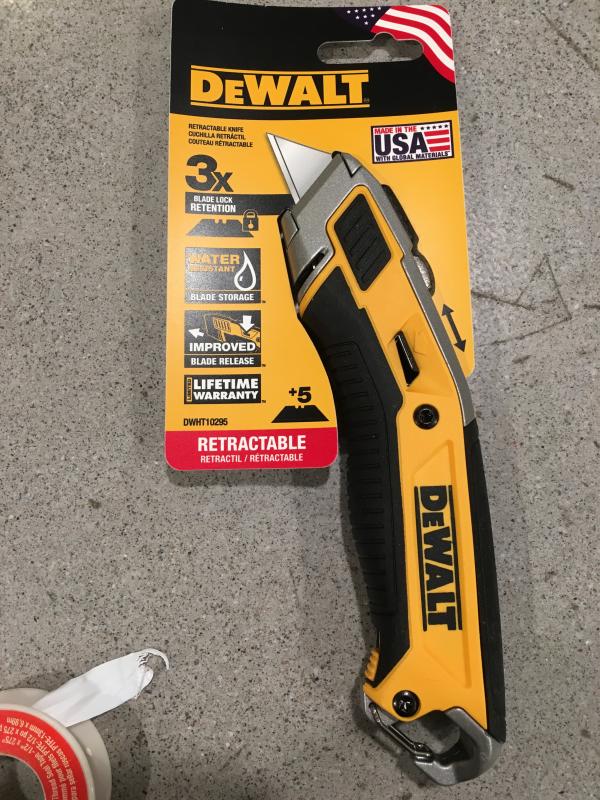 Dewalt Premium Utility Knife Blade Change Issues and Resolution