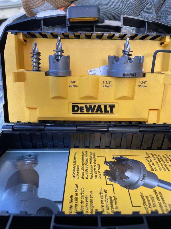 3 Piece Metal Cutting Carbide Hole Saw Set | DEWALT