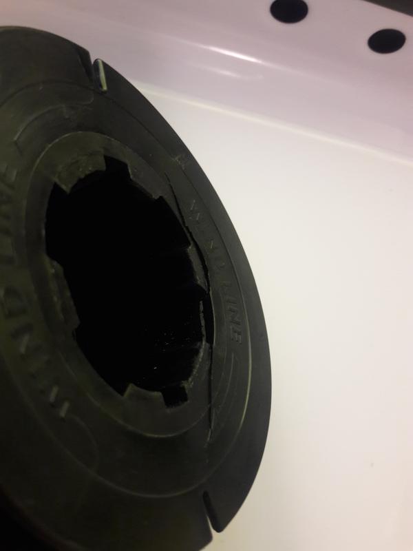 Broken spool