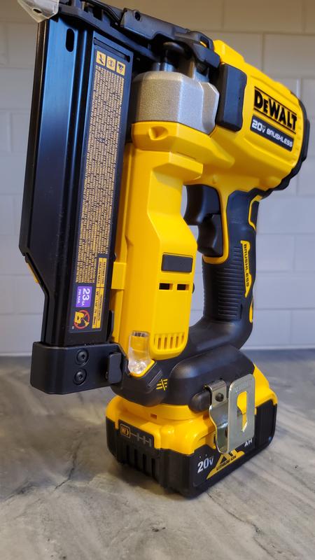 DeWalt Atomic 20V Max Lithium-Ion Cordless 23-Gauge Pin Nailer with PowerStack 1.7 Ah Battery and Charger