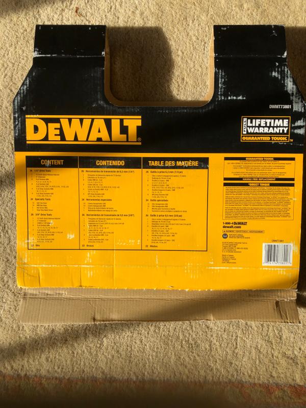 108 Piece 1/4 in & 3/8 in Drive Mechanics Tools Set | DEWALT