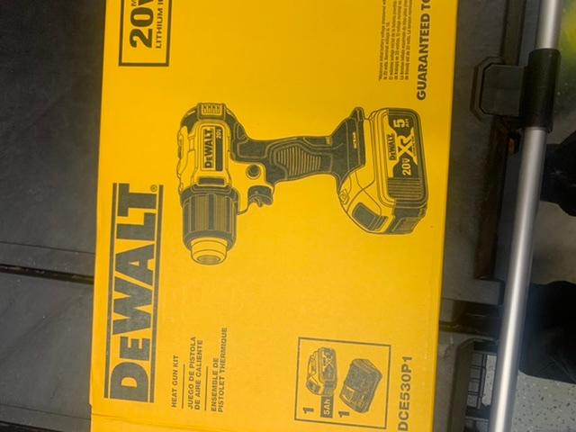 EPT. Dewalt DCE530N 18V XR Heatgun Bare Unit