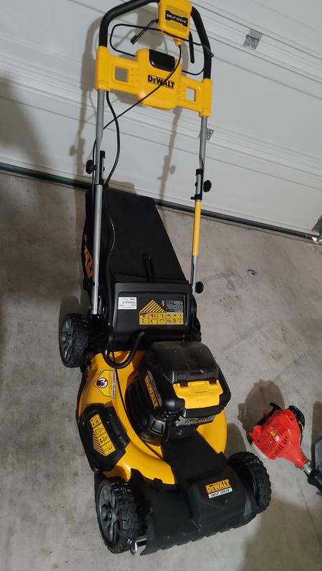 Dewalt battery lawn online mower reviews