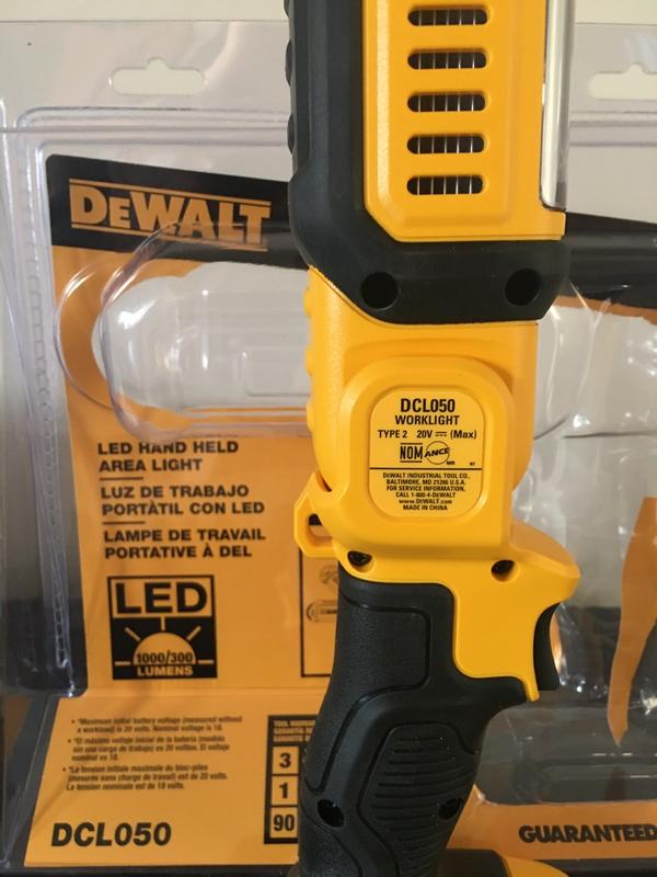 20V MAX LED Hand Held Area Light Tool Only DEWALT