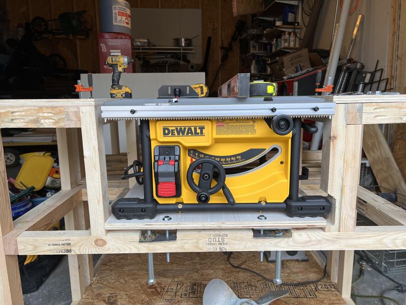 DEWALT 15 Amp Corded 8-1/4 in. Compact Portable Jobsite Tablesaw (Stand Not  Included) DWE7485 - The Home Depot