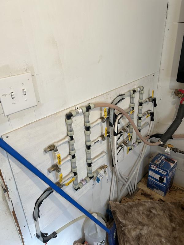 Pex manifold using DEWALT kit