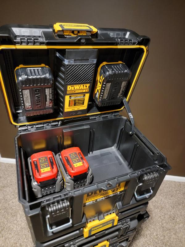 DEWALT ToughSystem 2.0 Corded 20V Dual Port Charger Storage Case