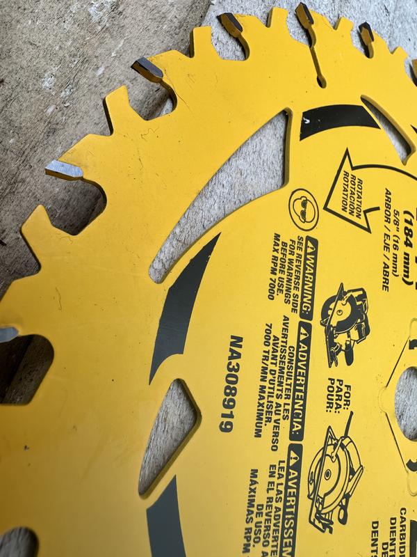 7-1/4 in. 24T Circular Saw Blade | DEWALT