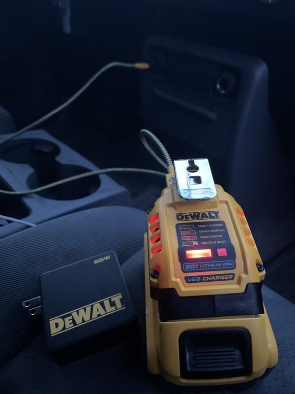 DeWalt Adaptateur, Chargeur USB-A & USB-C pour batterie XR 18V et 54V  DCB094-XJ