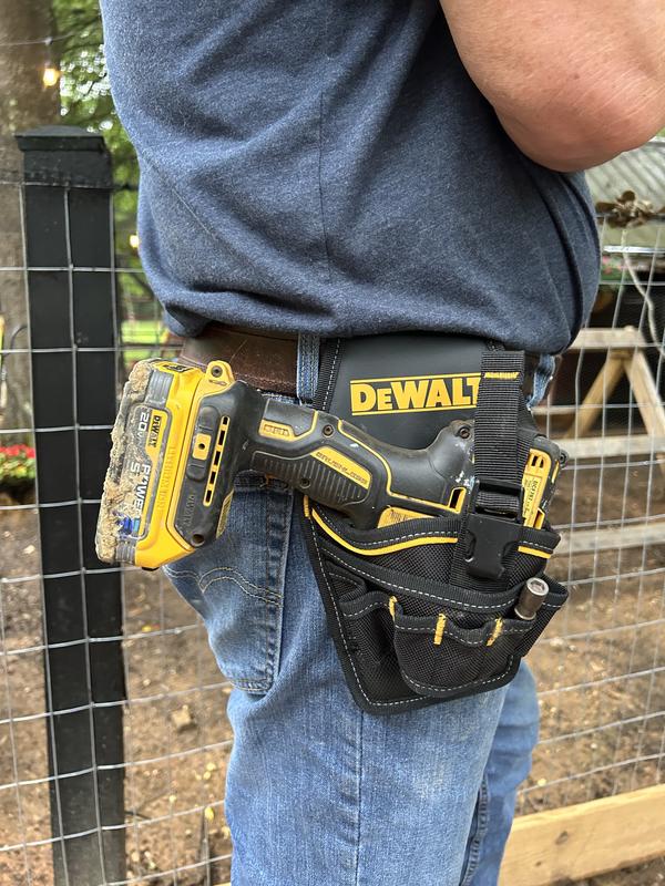 DEWALT Polyester Belt Clip Drill Holder in the Tool Belt