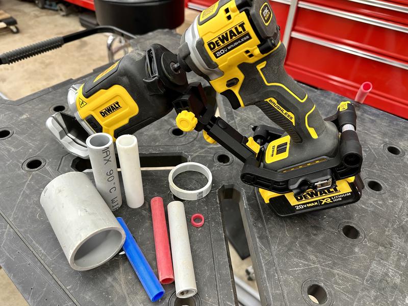 IMPACT CONNECT PVC PEX Pipe Cutter Attachment DEWALT