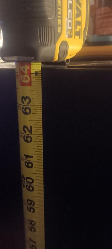 Numbers on the back make it so you don't have to twist/bend your tape to get a measurement