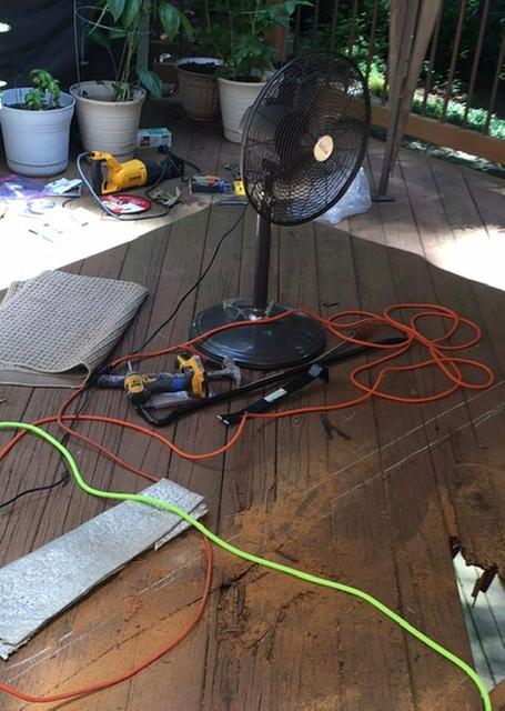 Dewalt tools on deck and at the ready