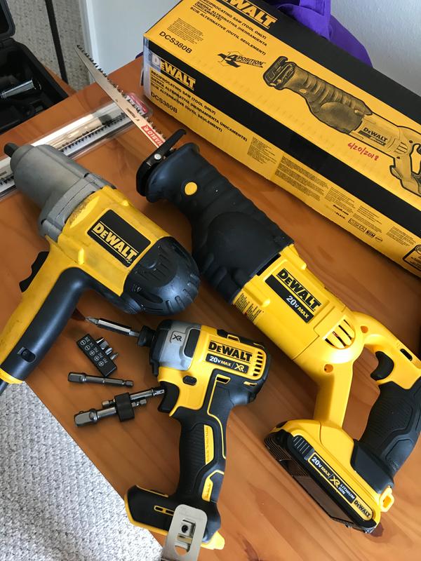 DEWALT 20V Cordless Reciprocating Saw, Tool Only, Model# DCS380B