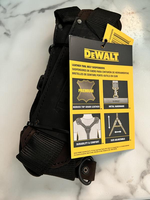 Bretelles de ceinture à outils en cuir de DEWALT