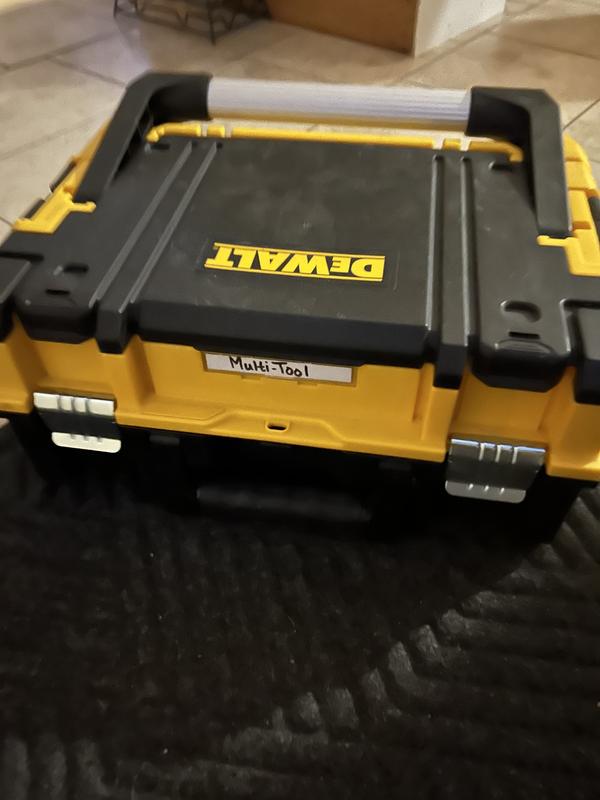 DeWalt DWST17808 TSTAK I Series Tool Box, 66 Pound, Plastic, Black/Yellow,  4-Compartment: Tool Boxes Plastic (076174712186-2)