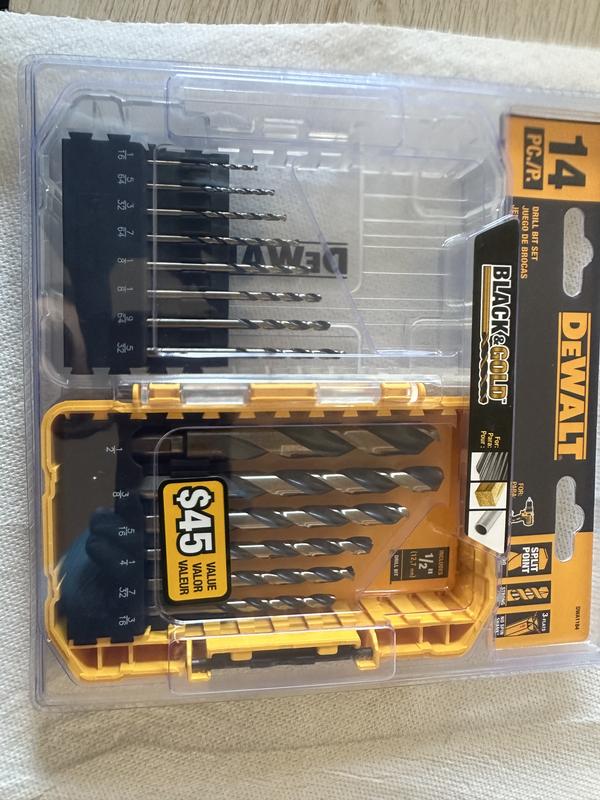 Dewalt dwa1181 black oxide drill bit set new arrivals