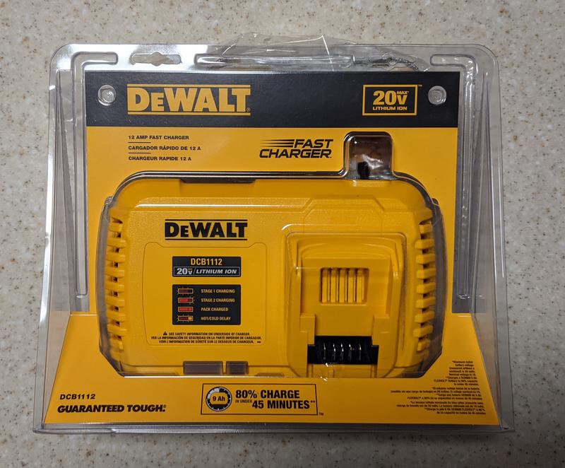  DEWALT Cargador de batería, 20 V + cargador rápido Flexvolt  (DCB1112) : Herramientas y Mejoras del Hogar