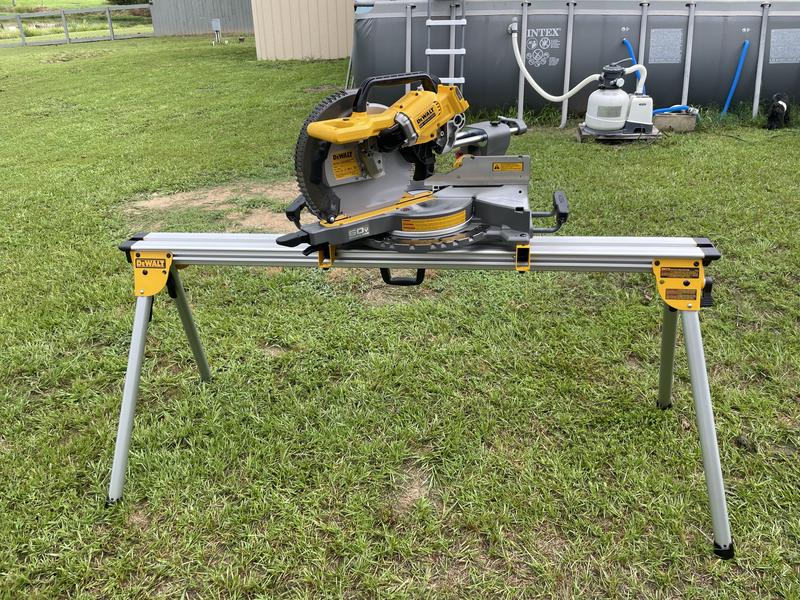 Dewalt flexvolt miter saw with stand sale