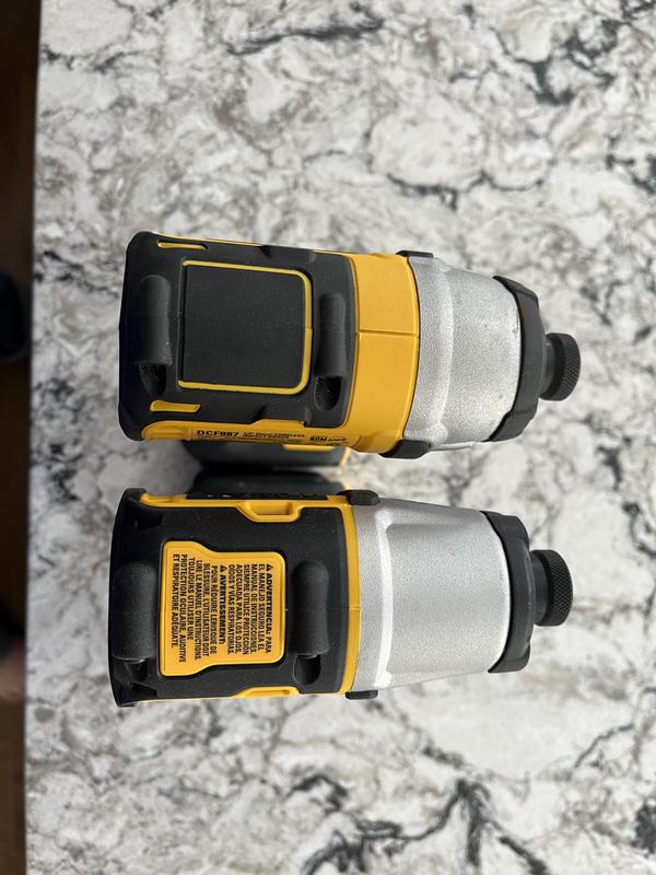 DCF887 on Left, DCF845 on Right