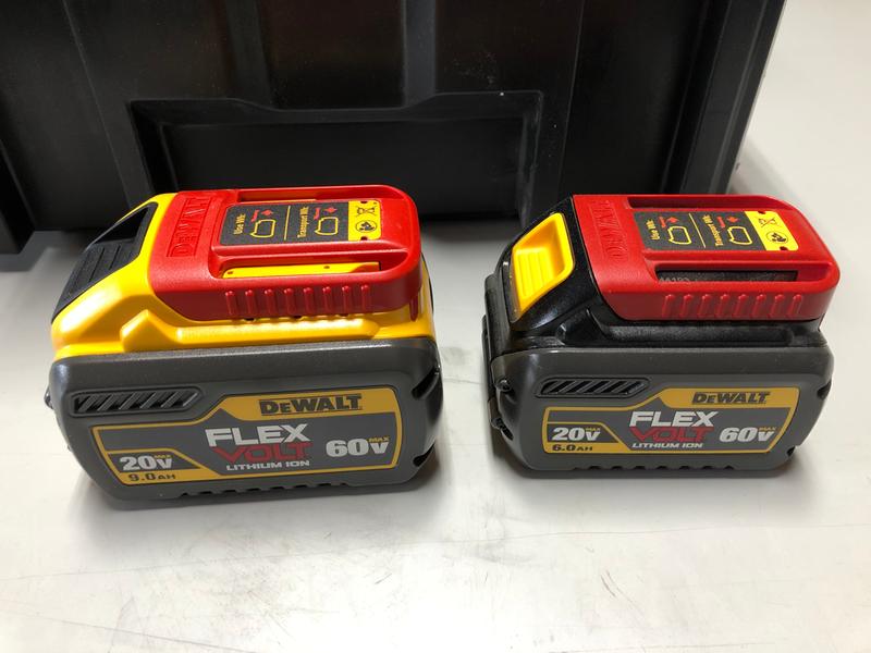 DEWALT Perform & Protect 20/60V MAX FLEXVOLT Li-Ion 9.0Ah Battery (2 Pack)  - White Cap