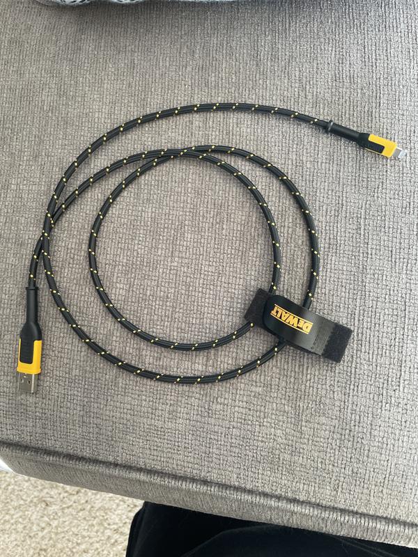 DEWALT 4-ft USB Lightning Black Cable in the USB Cables department at