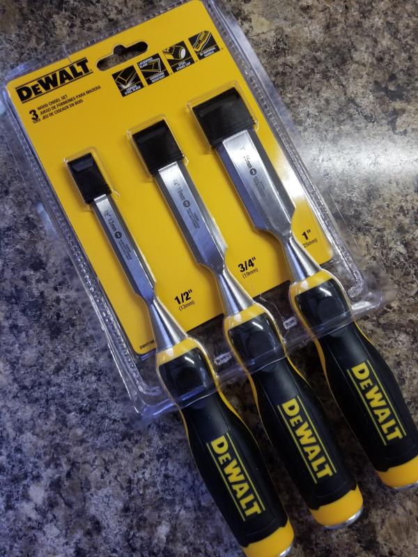 Dewalt 3 Piece Side Strike Wood Chisel Set