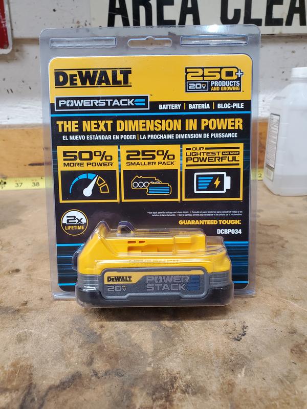 DEWALT 20V MAX POWERSTACK Compact Battery DCBP034 - The Home Depot