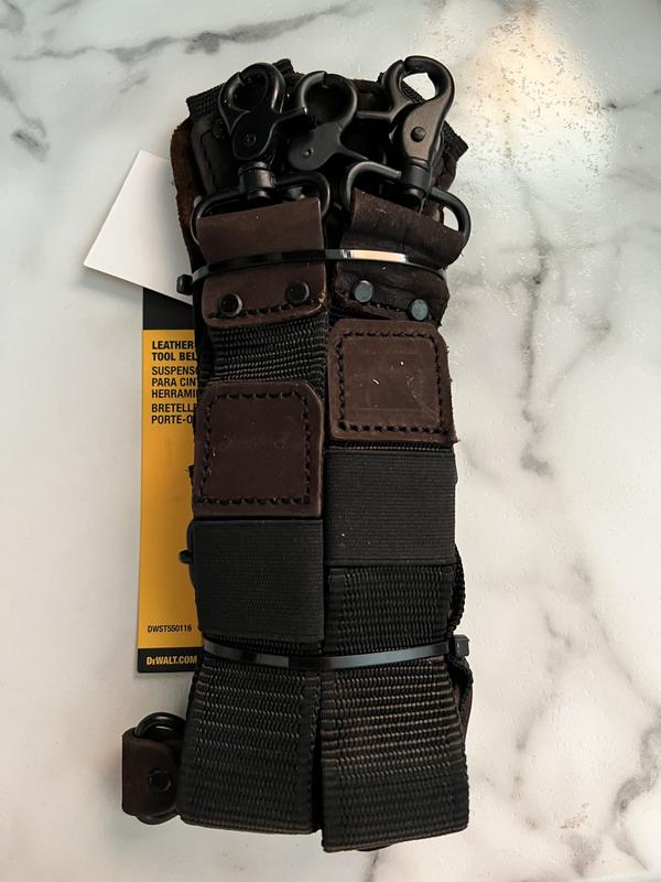 Leather Tool Belt Suspenders DEWALT