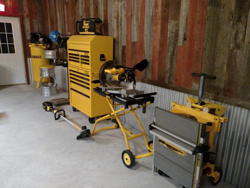 To say I'm a yellow person is an understatement, Since added a planer and stand, Ladder and pancake compressor and Hedge trimmer, all DEWALT